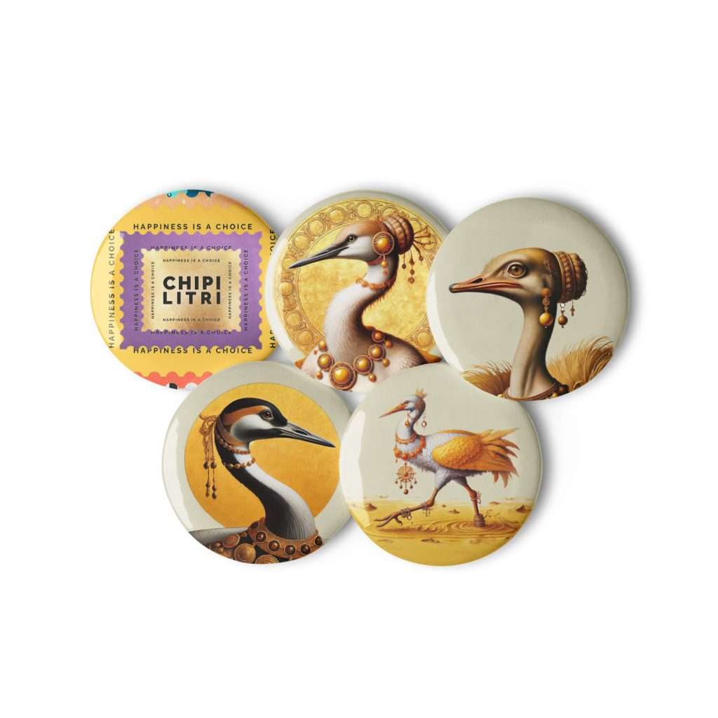 Set de chapas Paradís con cinco diseños mediterráneos Chipilitri