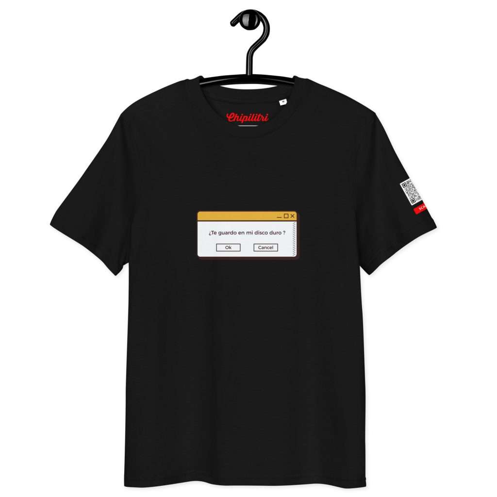Camiseta ¿Te guardo en mi disco duro? — Moda Sonora 2026 de Chipilitri